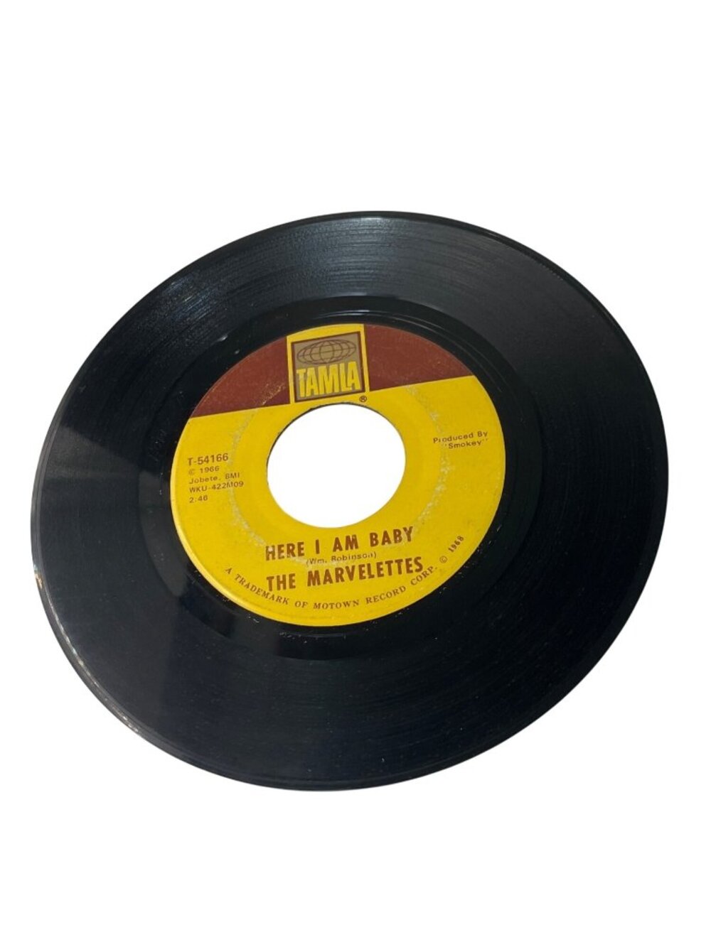 The Marvelettes 45 RPM Vinyl Record - Keep Off No Trespassing / Here I Am Baby